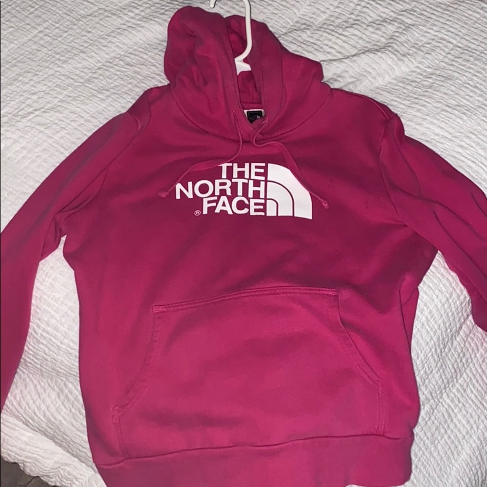 North face pink women’s hoodie